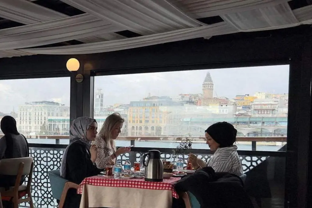 Frühstück am Bosporus in Istanbul