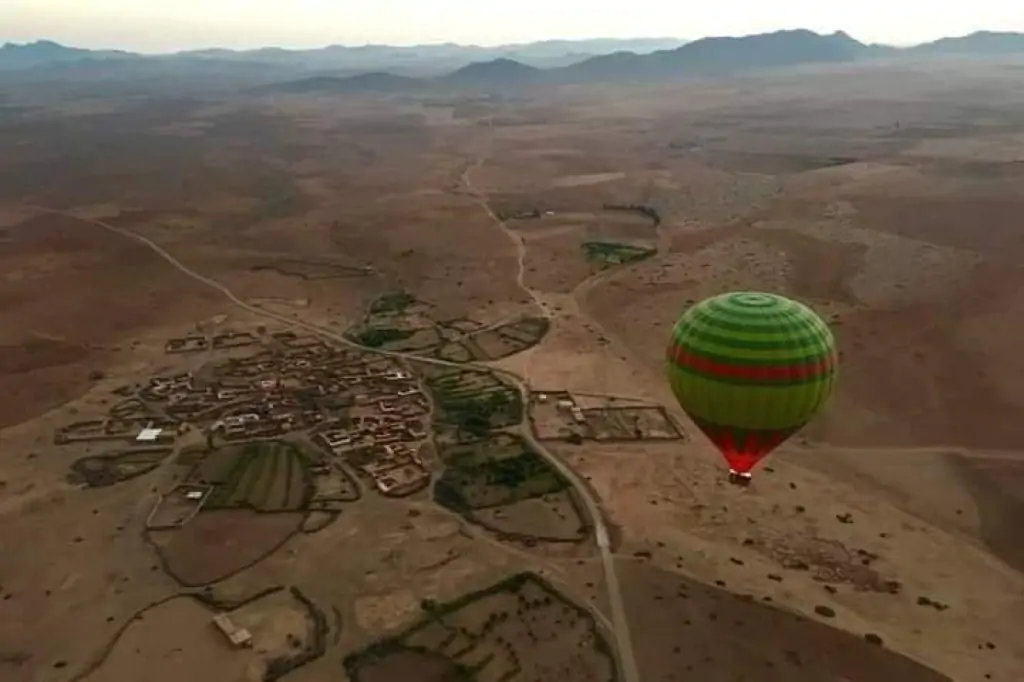 Marrakech Sonnenaufgang Heißluftballonfahrt Erlebnis