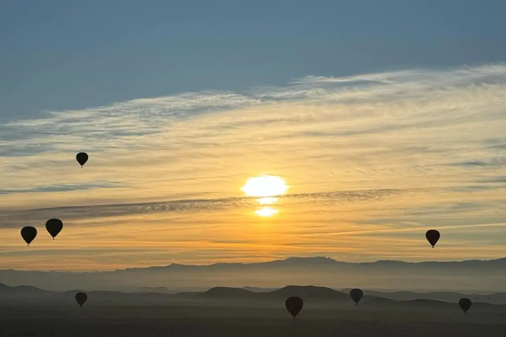 Marrakech Sonnenaufgang Heißluftballonfahrt Erlebnis