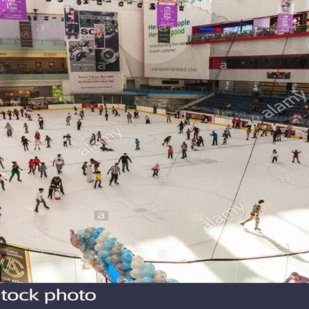 Patinoarul din Dubai Mall