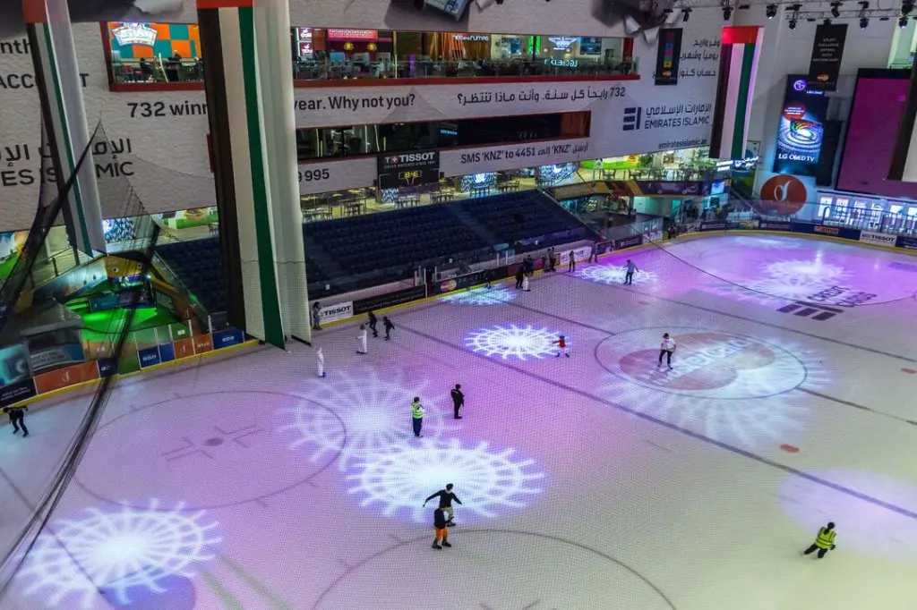 Patinoarul din Dubai Mall