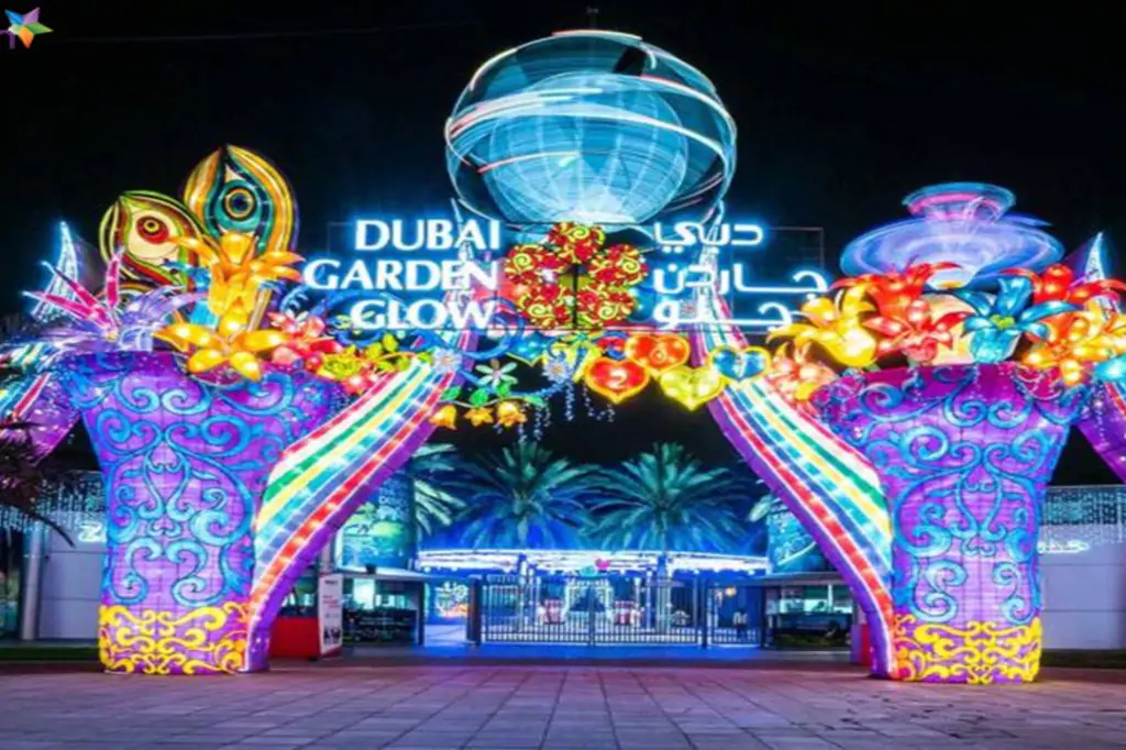 Dubai Glow Garden: O țară magică a minunilor pe timp de noapte